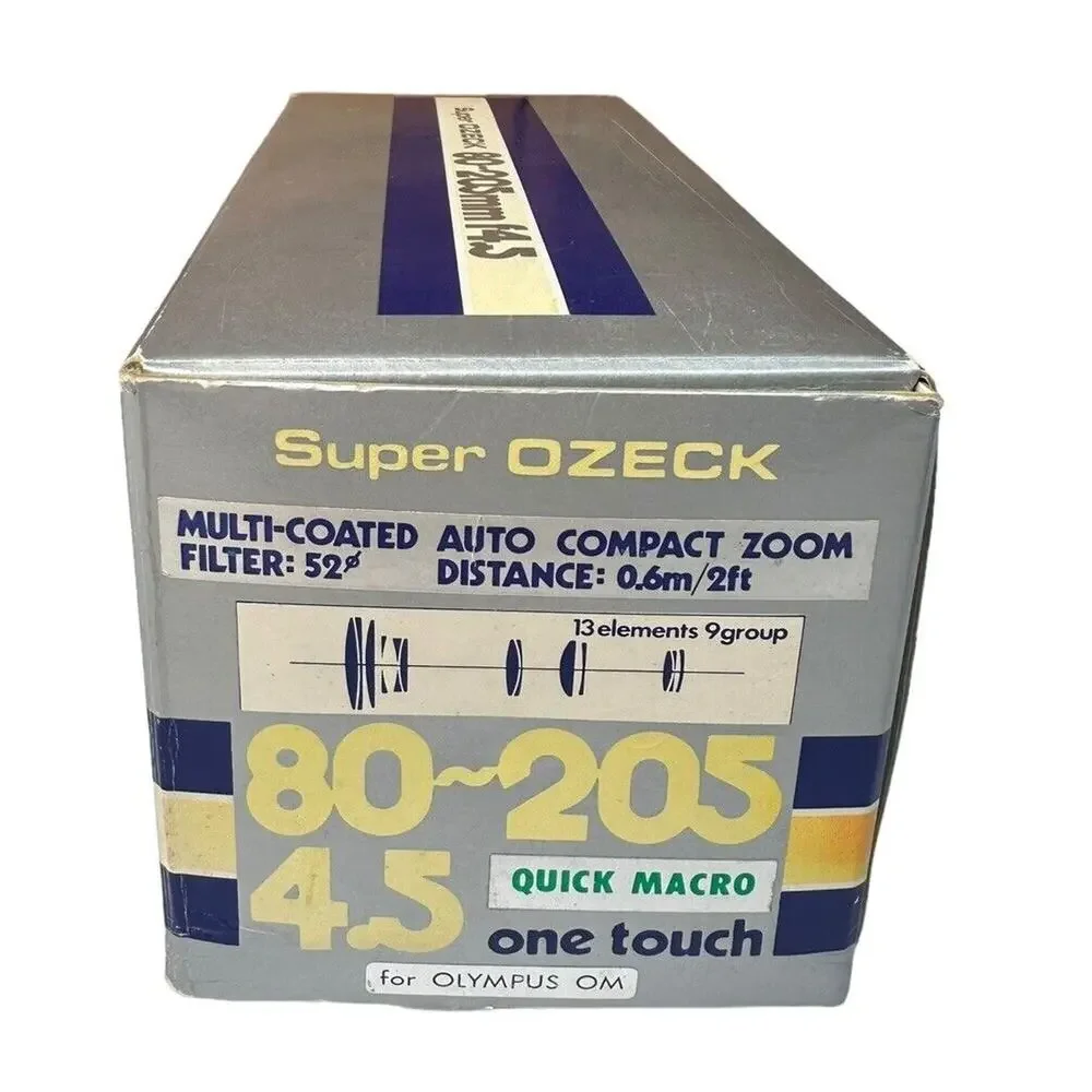 Vtg Olympus OM-System F Zuiko 765601 Lot of 2 Lenses and Storage Case Japan‎